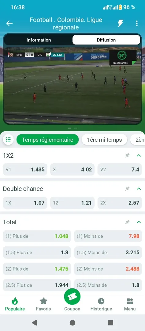 Avis sur le streaming de Linebet