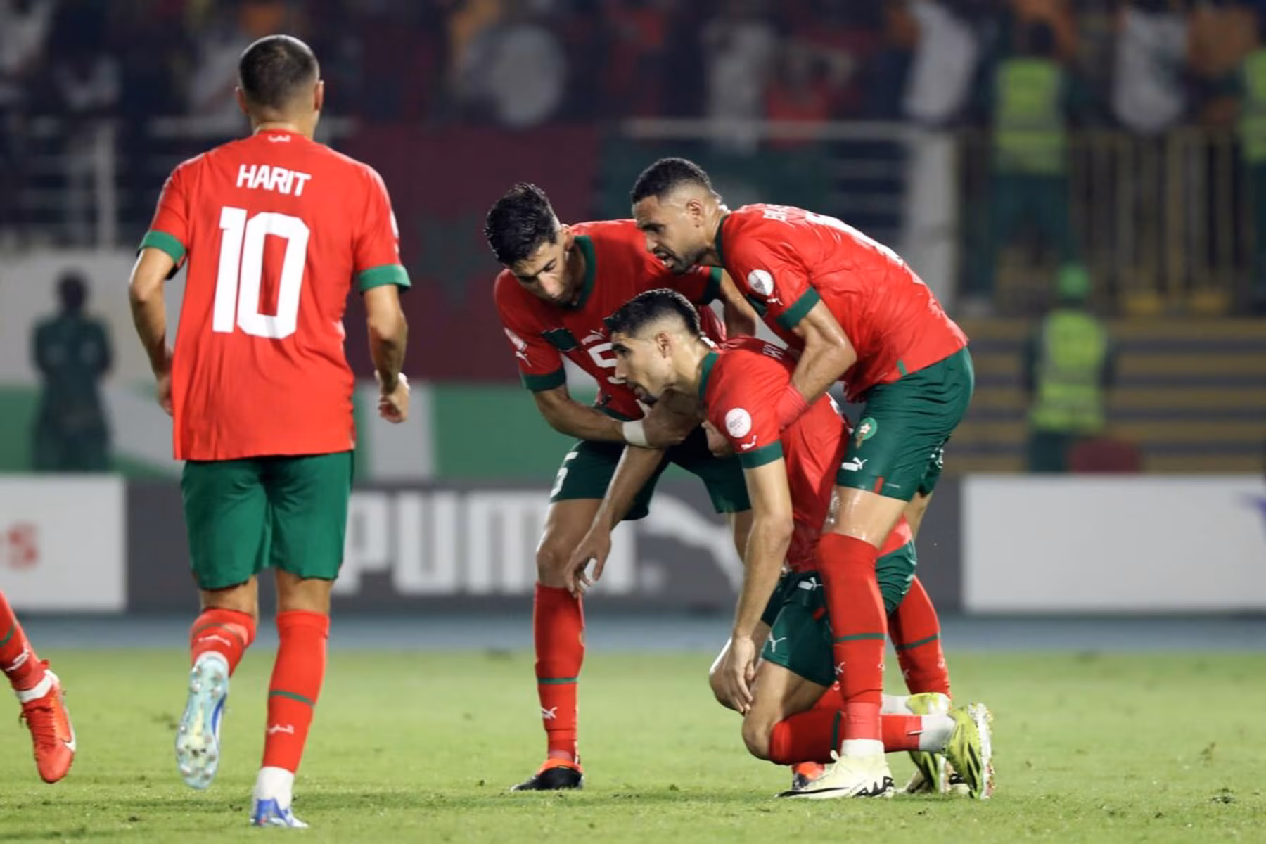 Maroc : l&rsquo;&eacute;limination f&ecirc;t&eacute;e en Alg&eacute;rie