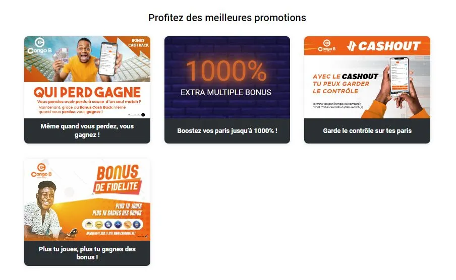 Promotions Congo Bet