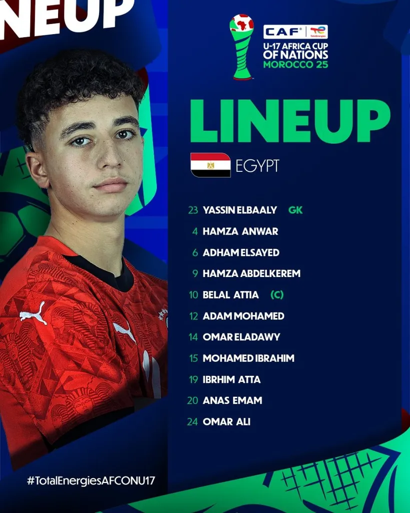 Compo &Eacute;gypte U17 contre Burkina Faso U17