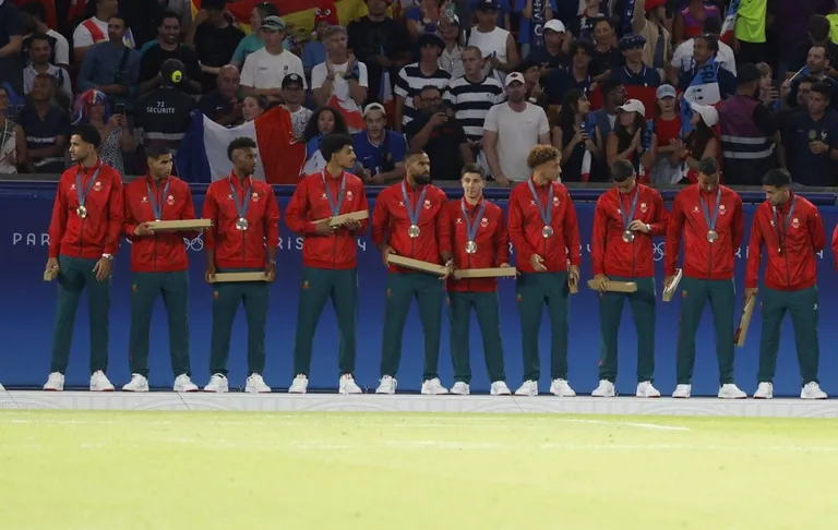 JO 2024 : l&rsquo;&eacute;quipe du Maroc a re&ccedil;u sa m&eacute;daille de bronze !