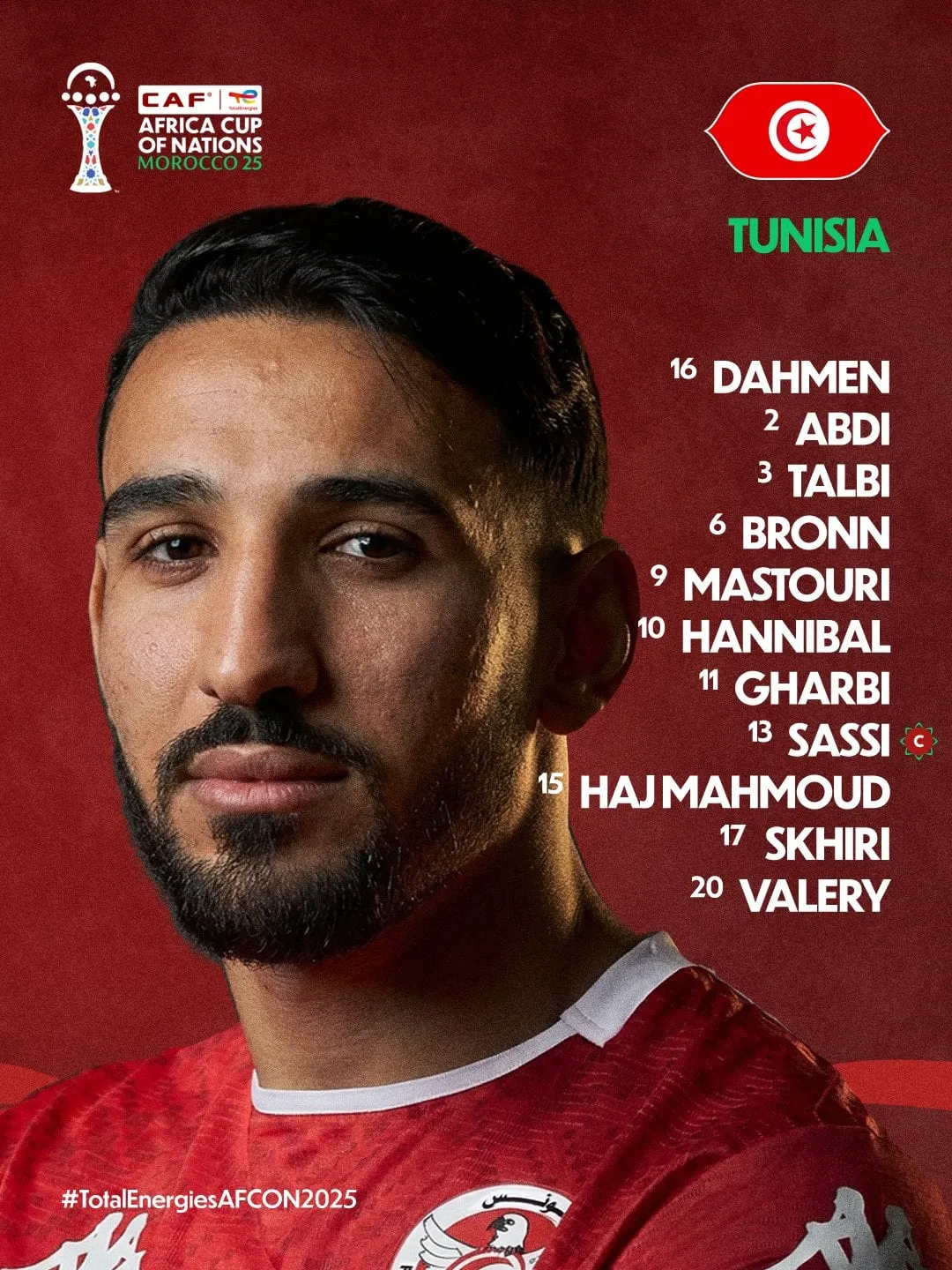 Compo Tunisie contre Mali