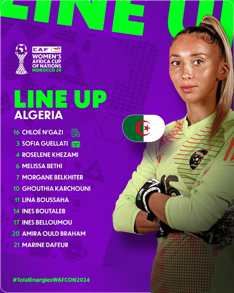 Compo Alg&eacute;rie f&eacute;minin contre Ghana