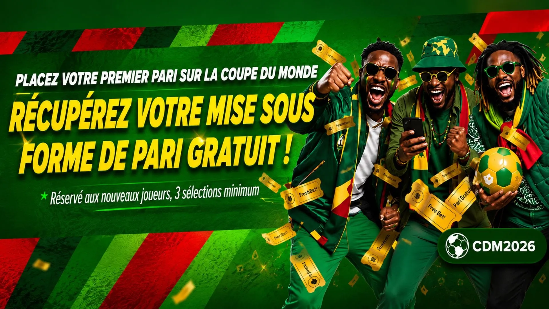Le bonus de bienvenue Coupe du Monde 2026 Premier Bet