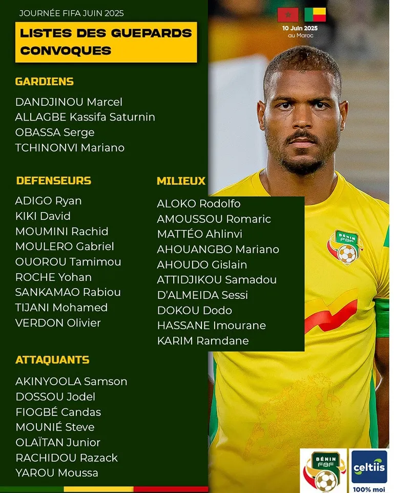 Liste B&eacute;nin, Maroc