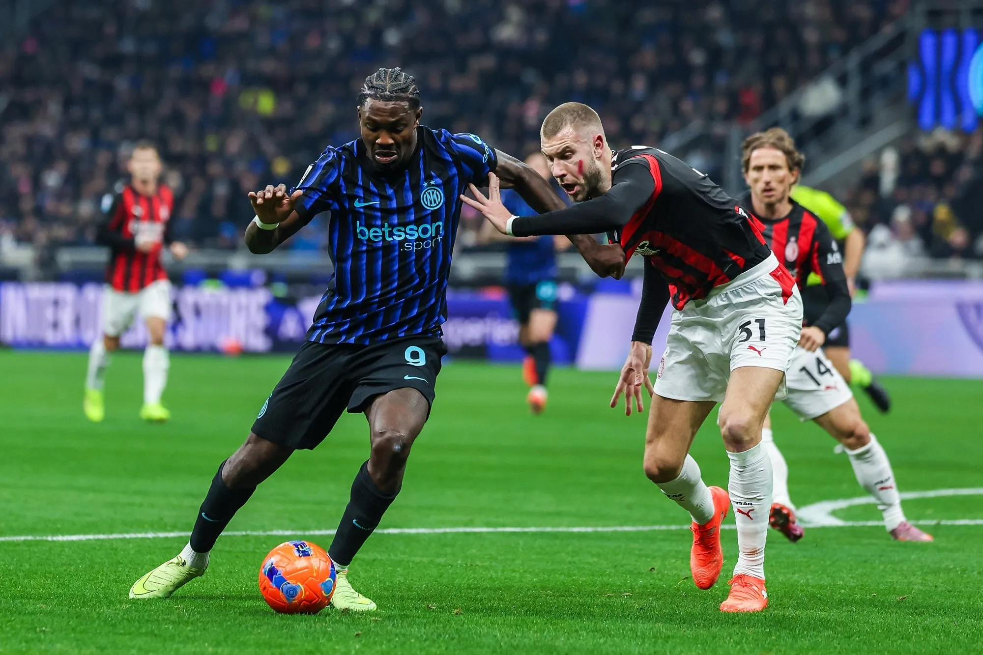 Marcus Thuram, Strahinja Pavlovic, Milan AC, Inter