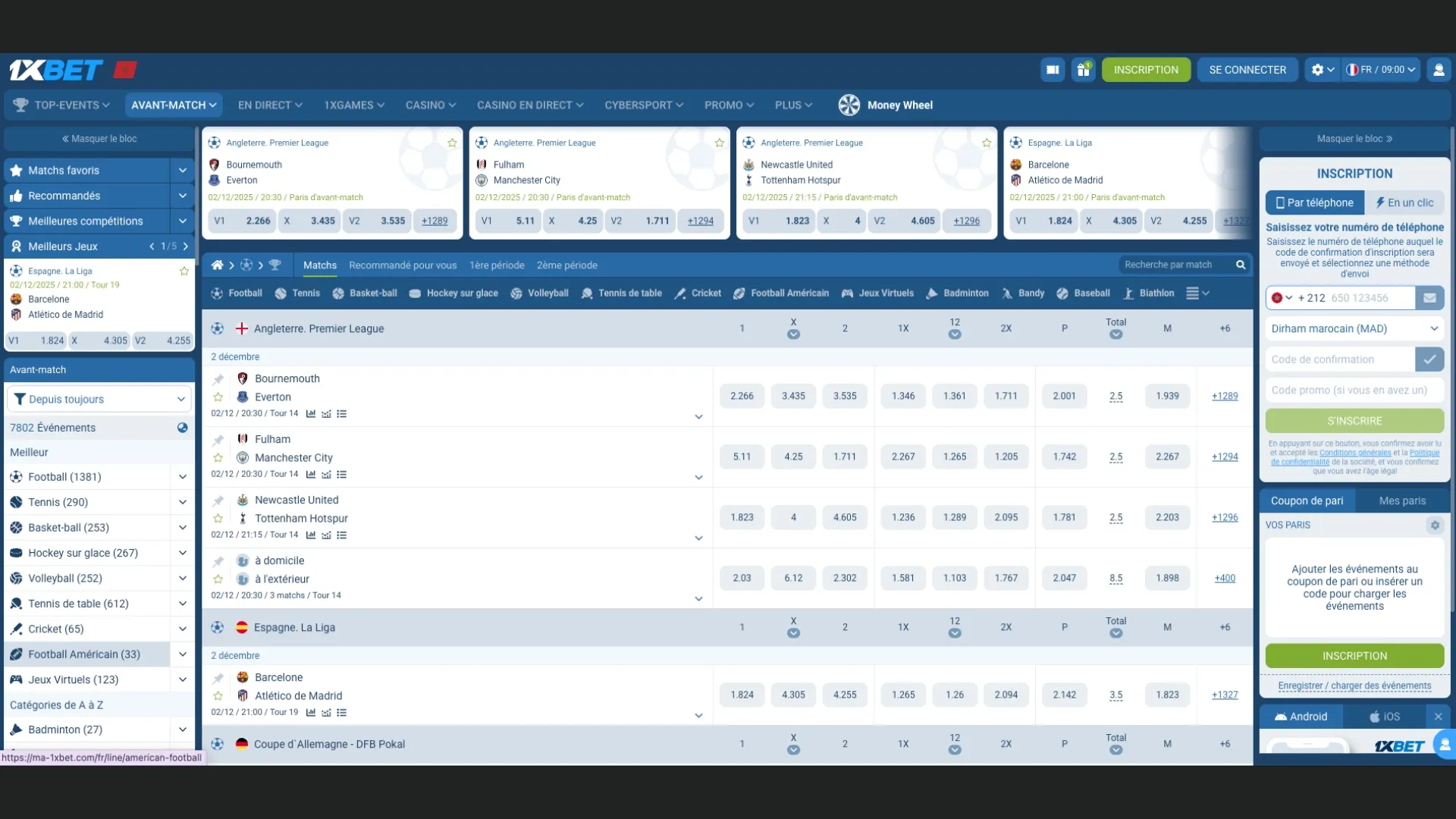 1xBet est le bookmaker qui offre la plus grosse s&eacute;lection de paris sur la Coupe du monde 2026 