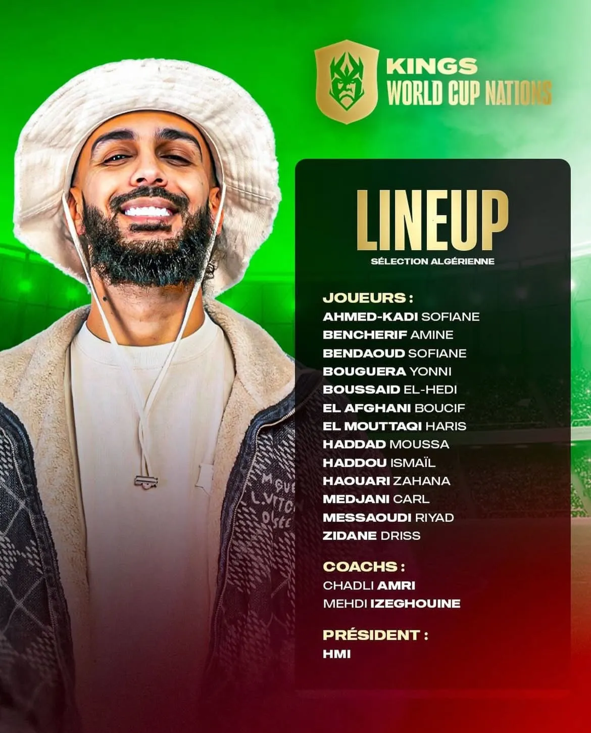Liste Alg&eacute;rie Kings World Cup