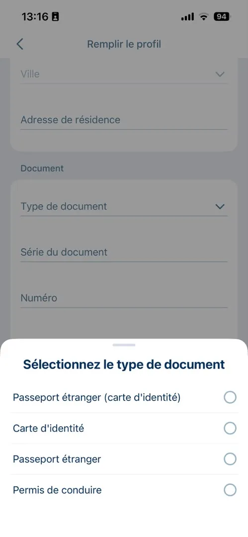 Liste des documents d'identit&eacute; accept&eacute;s sur 1xBet