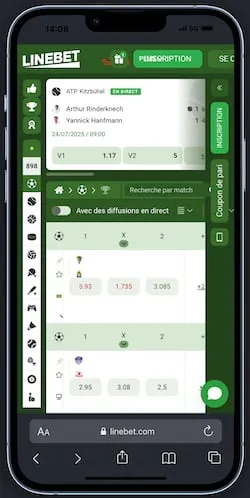 Faites vos paris foot sur mobile