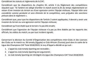 LDC : Ismaily exclu puis réintégré !