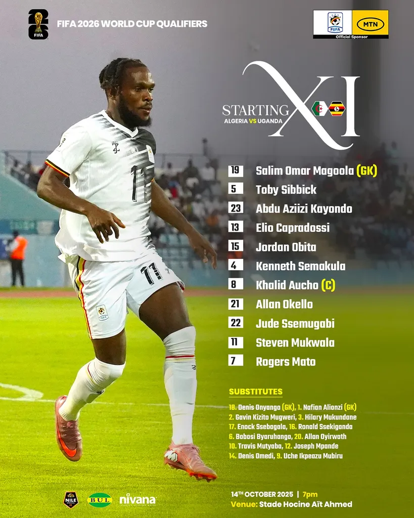 Compo Ouganda contre Algérie