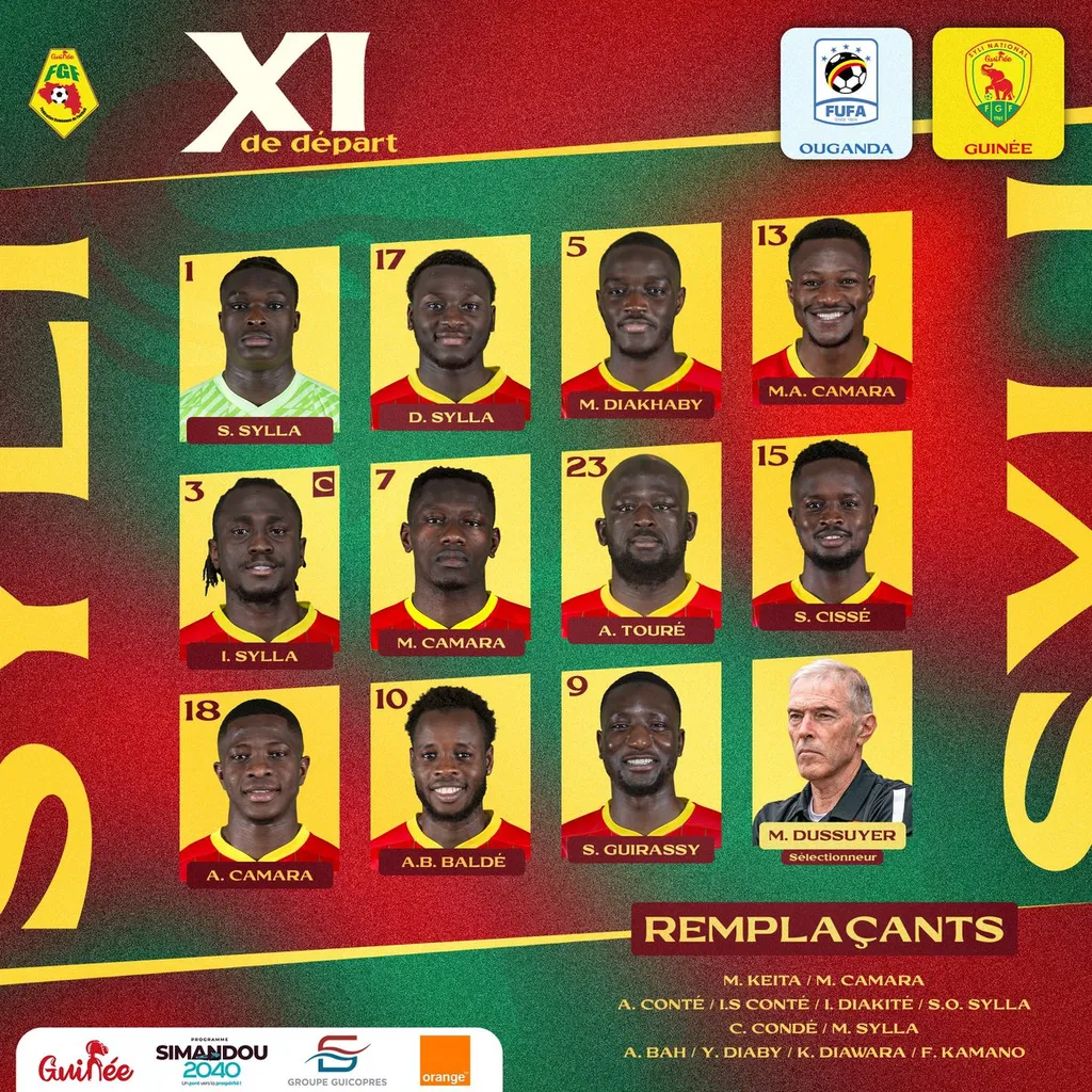 Compo Guin&eacute;e contre Ouganda