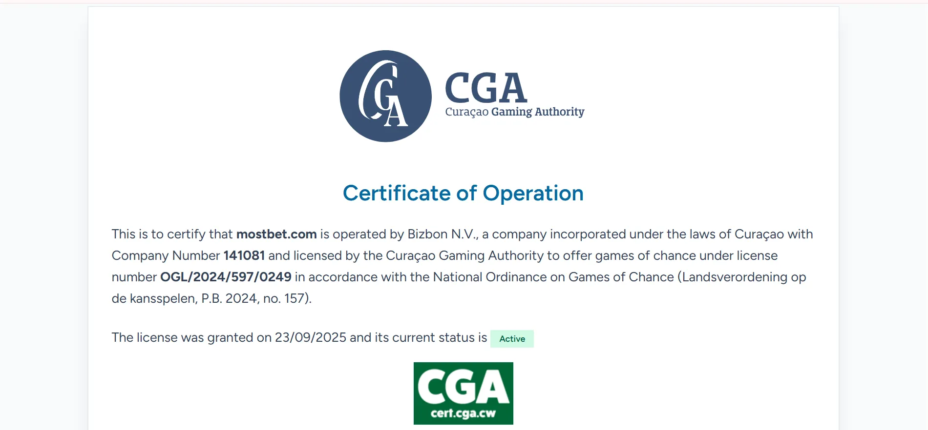 Code promo Mostbet fiable et s&eacute;curis&eacute; gr&acirc;ce &agrave; la licence