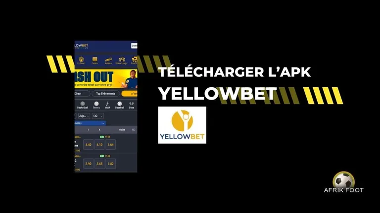 APK Yellowbet : test et t&eacute;l&eacute;chargement de l&rsquo;application de paris sportifs en 2026