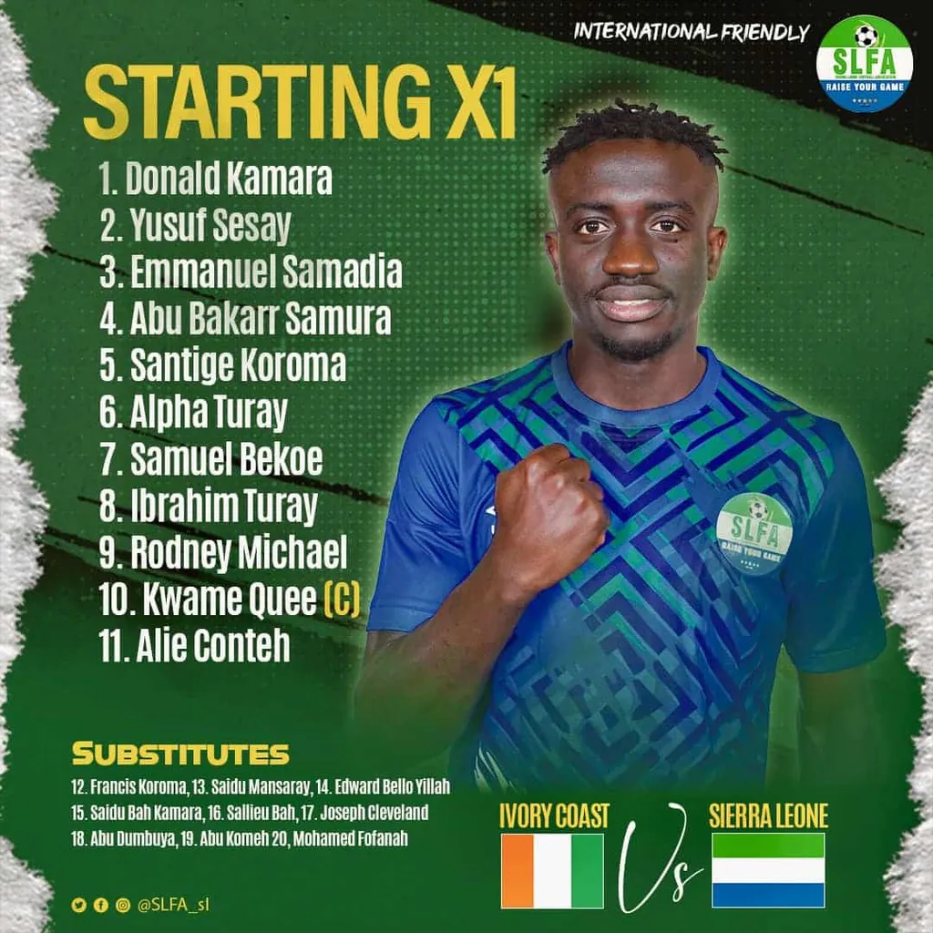 C&ocirc;te d'Ivoire Sierra Leone, compos