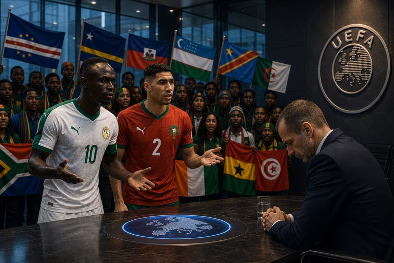 Coupe du monde 2026 : solidaire avec l&rsquo;Alg&eacute;rie, le Maroc et 10 f&eacute;d&eacute;rations, le S&eacute;n&eacute;gal allume Ceferin et l&rsquo;UEFA !