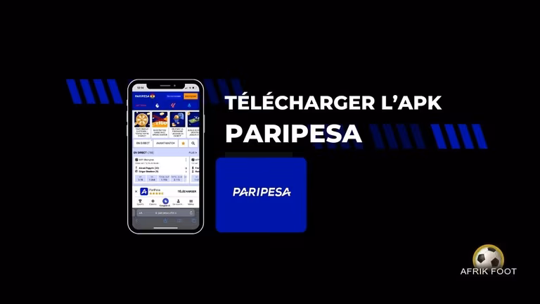 T&eacute;l&eacute;chargez l&rsquo;APK Paripesa mobile sur Android & iOS en 2026
