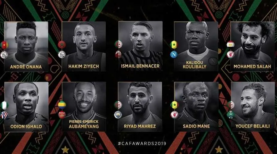 Joueur Africain de l&rsquo;ann&eacute;e : les 10 finalistes d&eacute;voil&eacute;s&nbsp;!