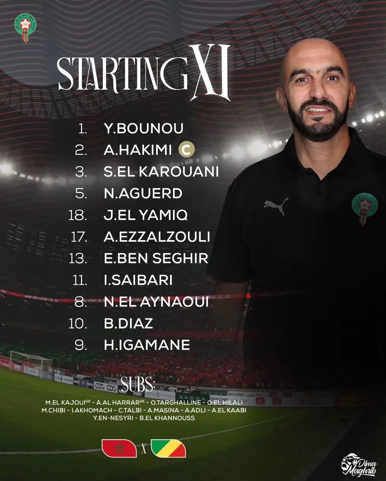 Compo Maroc contre Congo