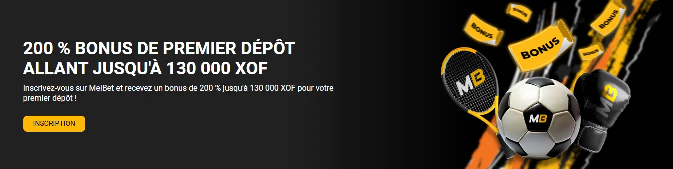 Bonus de bienvenue Melbet