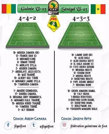 CAN U23 : la Guin&eacute;e se d&eacute;fait du S&eacute;n&eacute;gal
