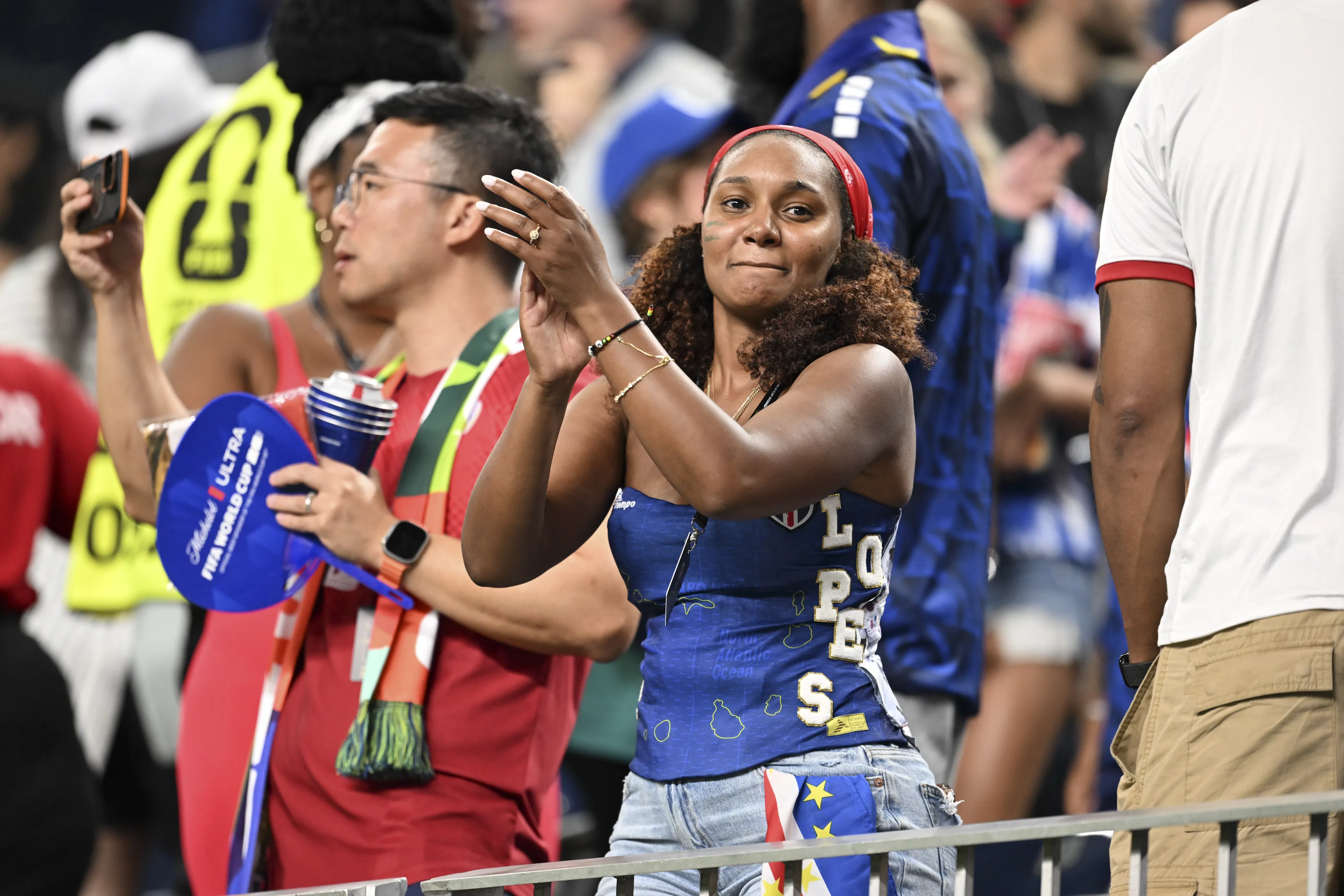 Une supportrice du Cap-Vert.