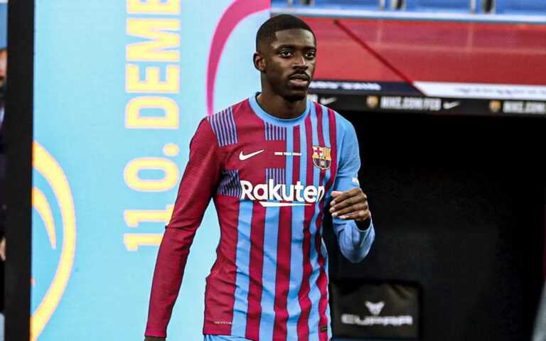 Ousmane Dembélé sous le maillot du Barca