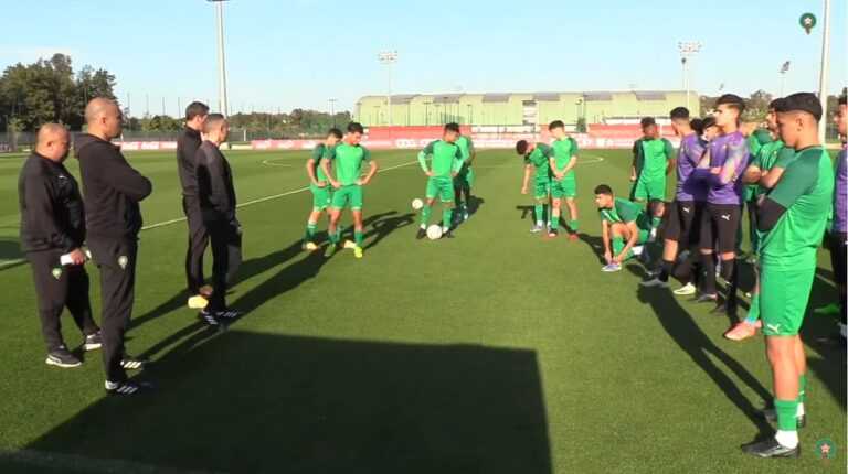 Lionceaux au Complexe Mohammed VI de Football