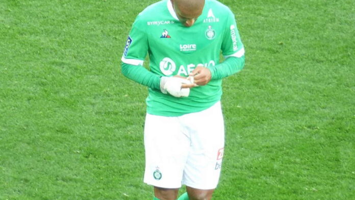Wahbi Khazri sous le maillot de Saint-Etienne Wahbi Khazri sous le maillot de Saint-Etienne