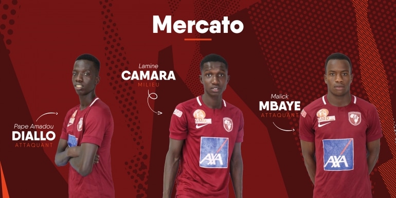 Lamine Camara, Pape Amadou Diallo, Malick Mbaye, Metz, Sénégal