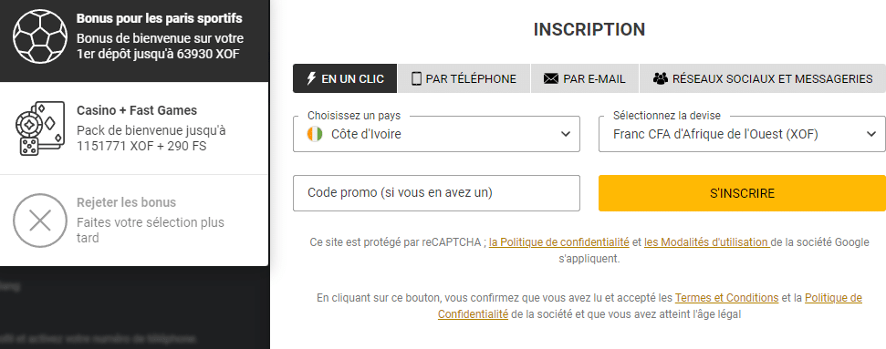 inscription melbet
