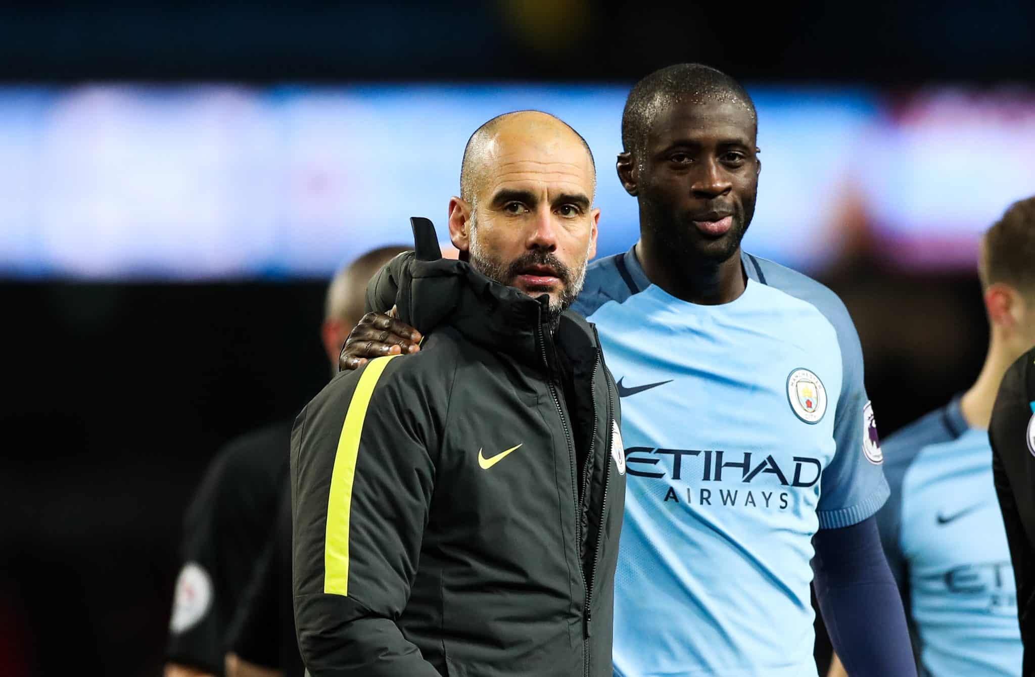 Pep Guardiola, Yaya Touré, Manchester City