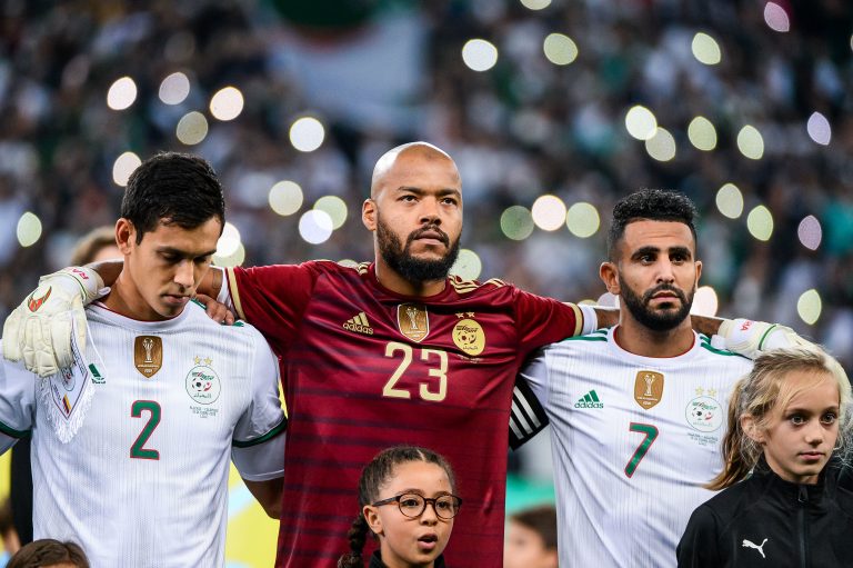 Aissa Mandi, Rais Mbolhi, Riyad Mahrez, Algérie