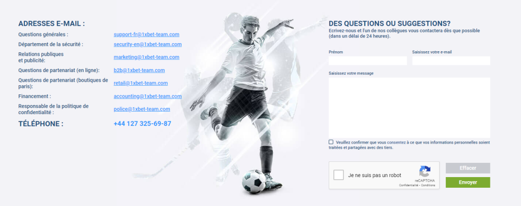 service client 1xbet
