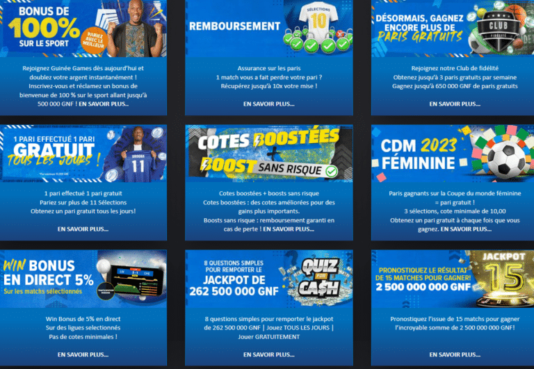 promo guinee games