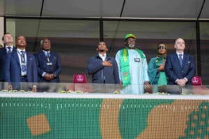 Samuel Eto'o, Gianni Infantino, Patrice Motsepe