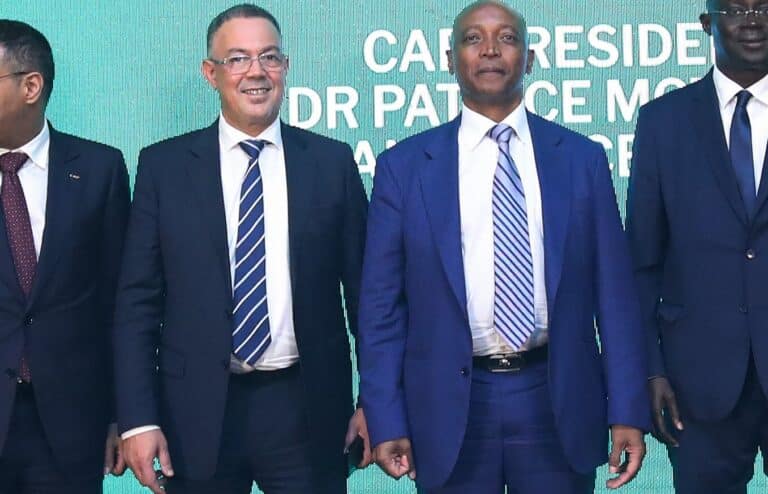 Fouzi Lekjaa, Patrice Motsepe, président Fédération football Maroc, président CAF