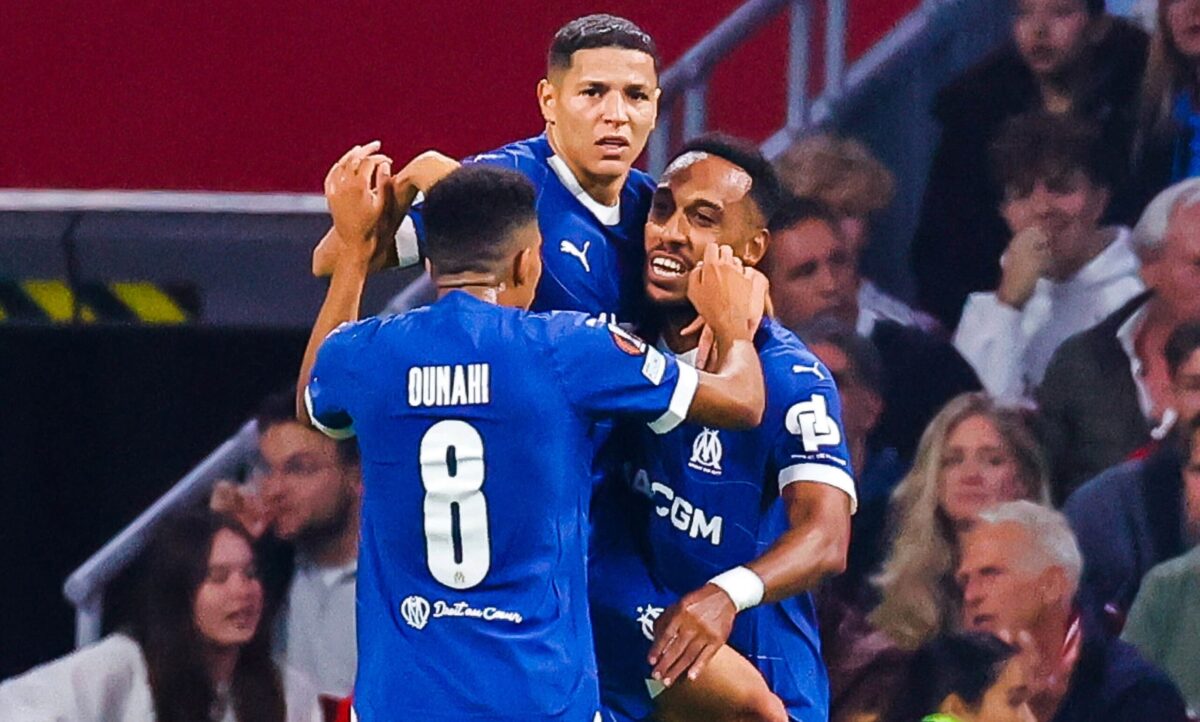 Pierre Emerick Aubameyang, Amine Harit, Azzedine Ounahi, Olympique Marseille