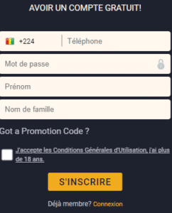 inscription yellowbet