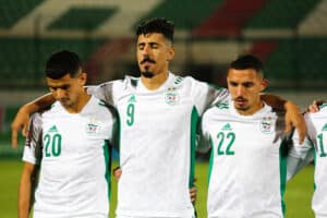 Youcef Atal, Baghdad Bounedjah, Ismael Bennacer, Algérie