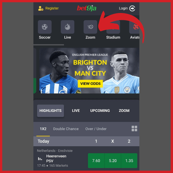 Bet9ja Zoom Livescore guide (2024) How to play and win big