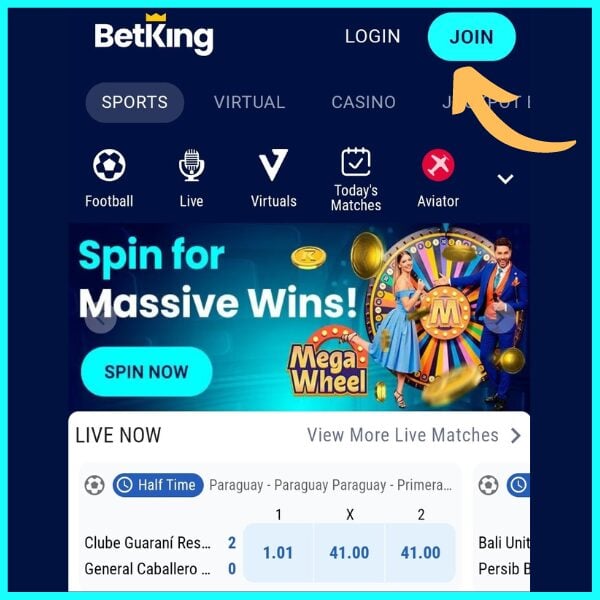 BetKing registration: How to sign up and create your account